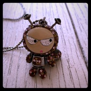 Swarovski Crystal 3D Alien Spaceboy Charm Tokidoki